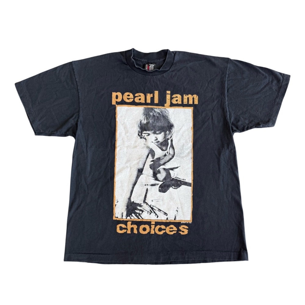 Vintage Pearl Jam Choices Single Stitch T-Shirt 90's Rock Size XL REPRINT